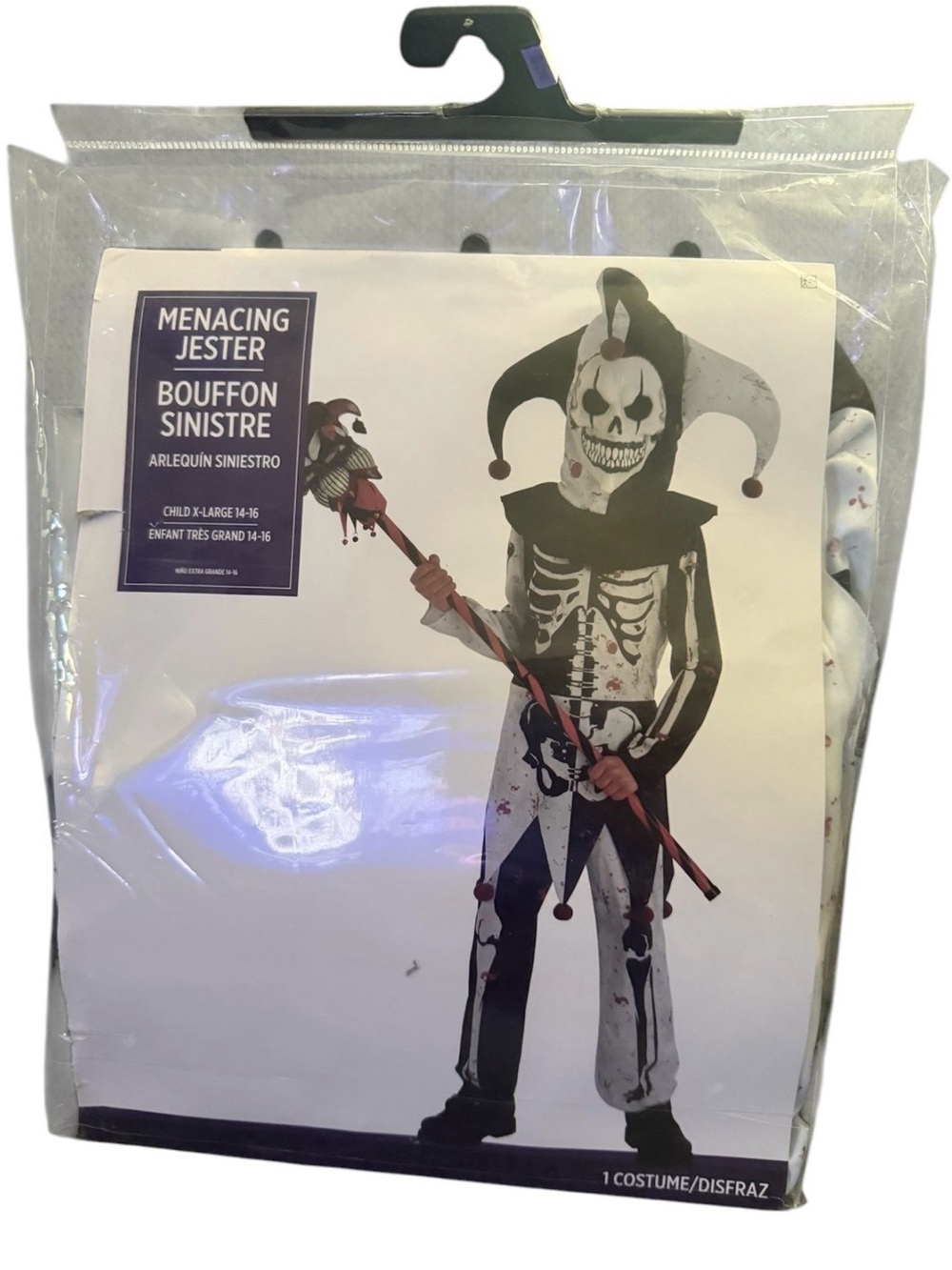 Menacing Jester Costume XL 14-16
